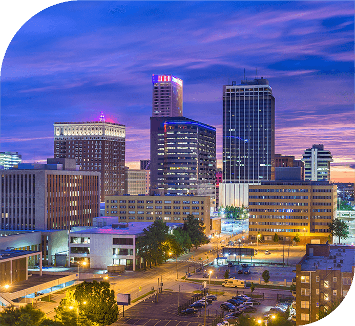 Tulsa Skyline at night